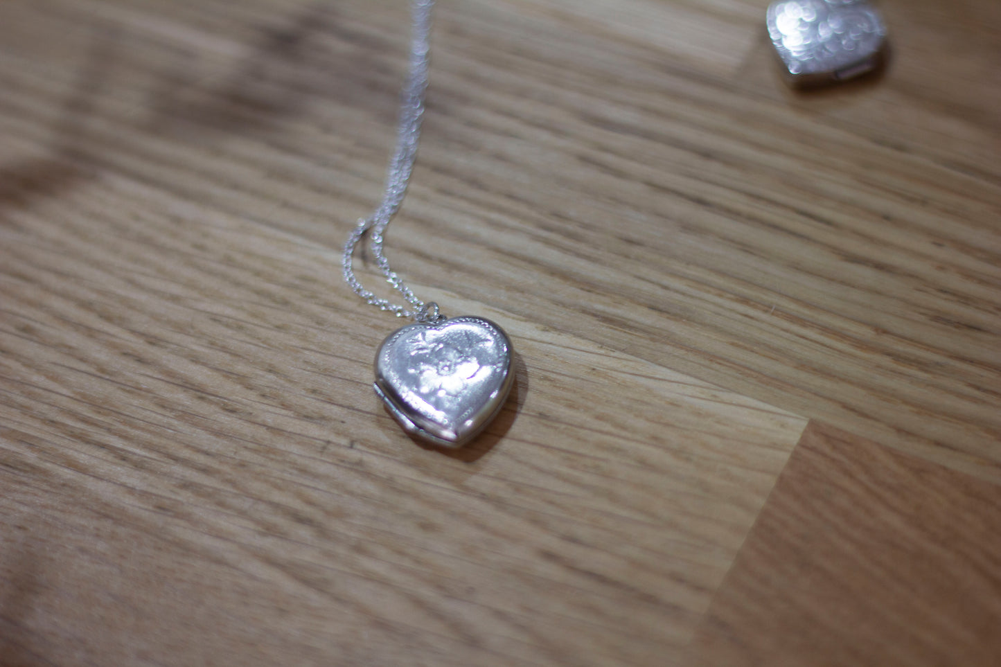 Silver Vintage Heart Pendant